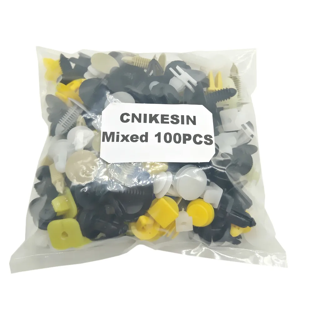 CNIKESIN смешанный автомобильный бампер зажимы Фиксатор-задвижка заклепки двери