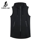 Мужской Длинный жилет Pioneer Camp, модная брендовая одежда, флисовые жилетки для осени и зимы, качественная куртка без рукавов, AJK801488