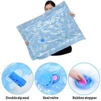 multi piece vacuum compression bags for quilt clothes folding air pump transparent under bed wardrobe compression storage bag