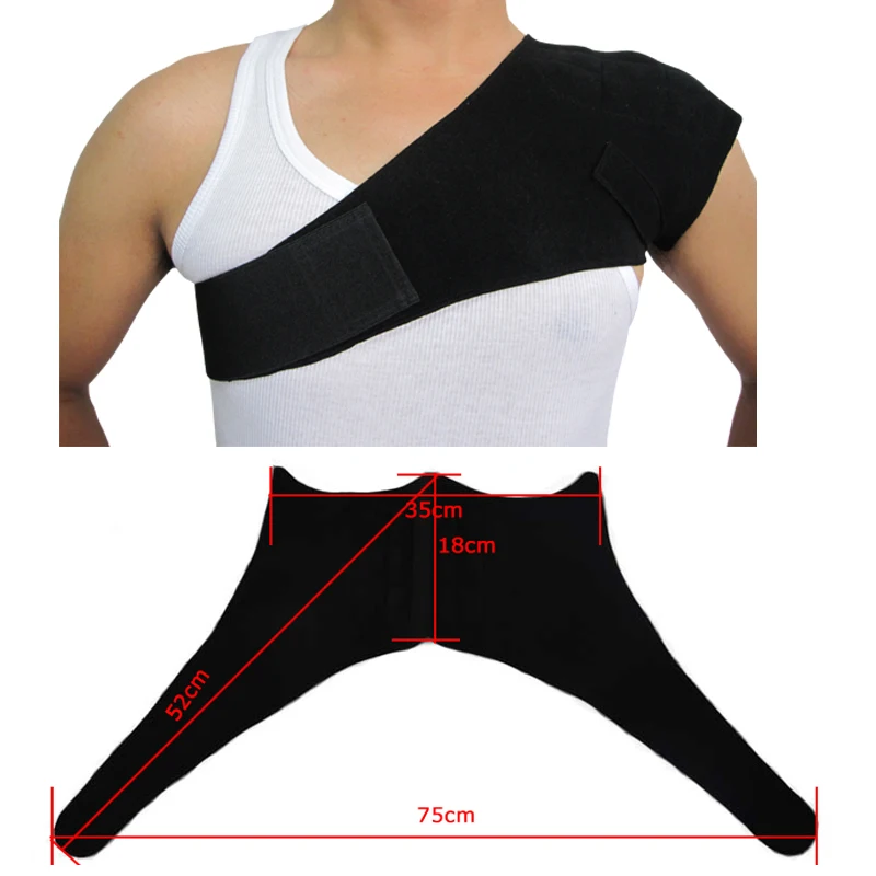 Дышащая турмалиновая Защита плеч эластичная повязка на спину поддержка