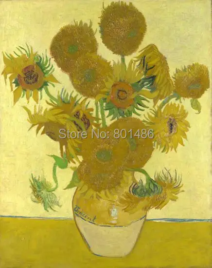 Vicent Van Gogh принтом в виде цветов подсолнуха живопись на холсте для гостиной