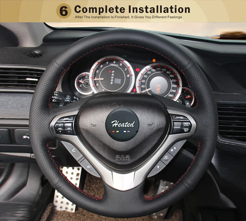 Оплетка на руль для Honda Spirior 2009-2013 старый Accord чехол ppc крышка ручного тормоза и чехол для рычага переключения передач