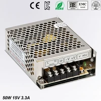 15v 3 3a ms 50 15 mini led driver mini switching power supplymin power switchmini size smps with overload protectio