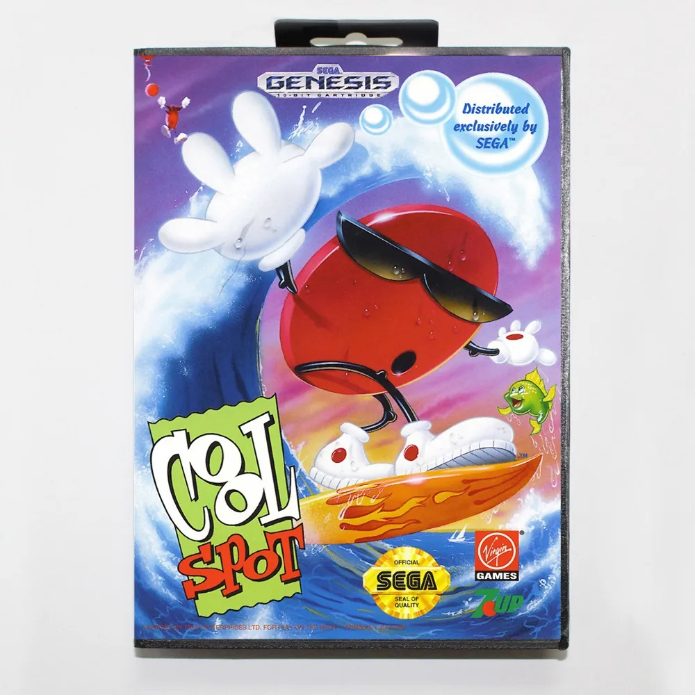 16 бит Sega MD игровой Картридж с розничной коробкой Cool пятно карточная игра для Megadrive