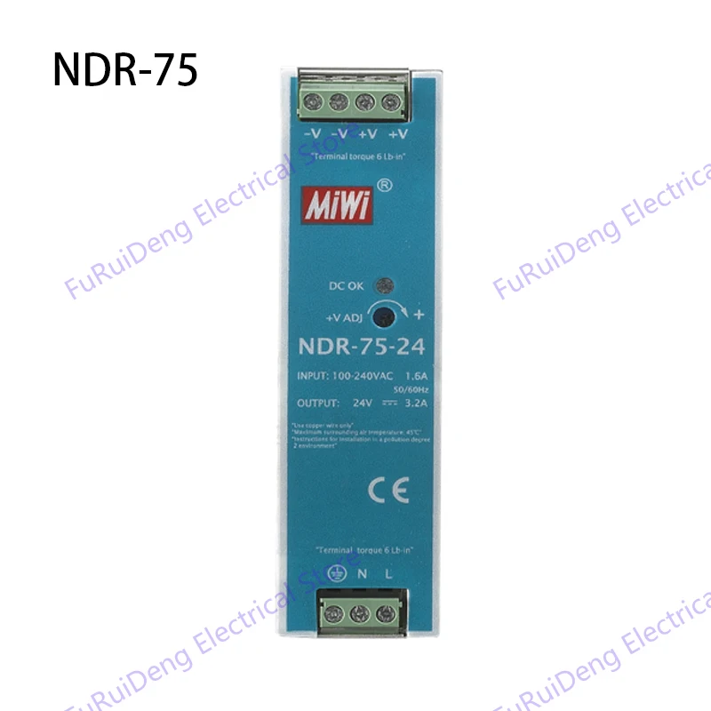 Выход DC12V, 24 V, 48V NDR блок питания AC DC din-рейка импульсный источник питания 120W din-рейка Smps
