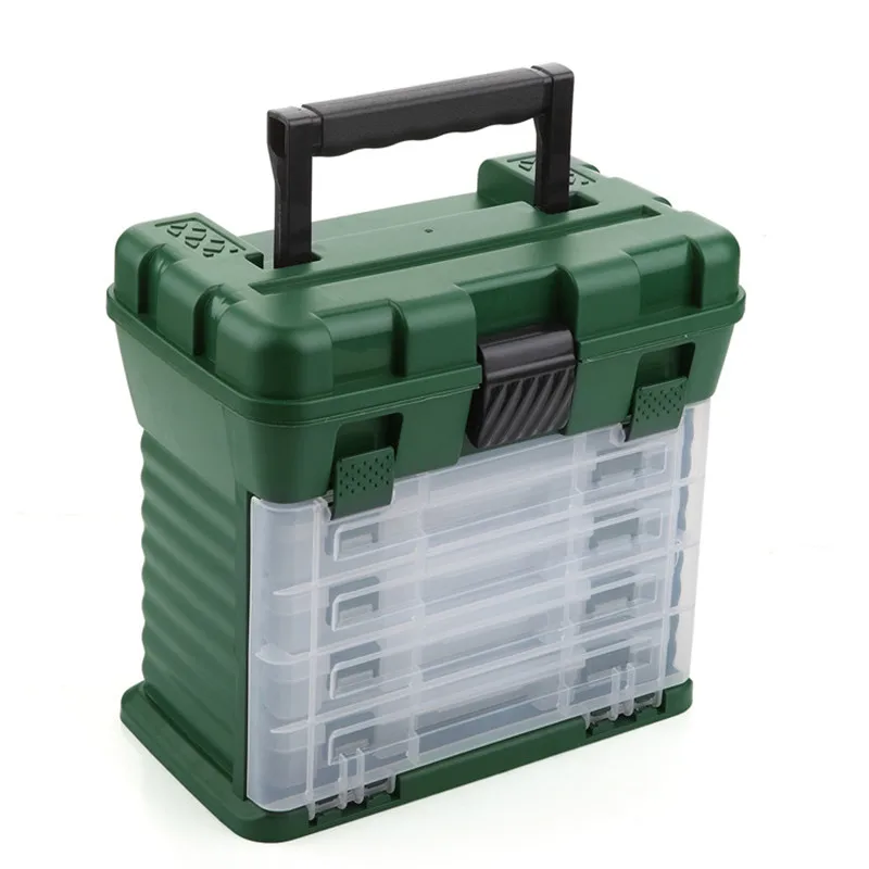 

Portable Lure Box Size 27.5 X 26 X 17.5CM Detachable hardware spare parts Storage Case Component Fishing Tackle box