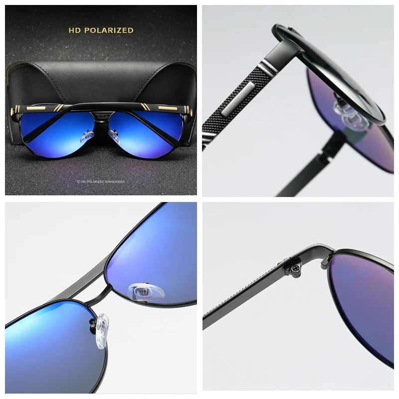 Солнцезащитные очки es для мужчин Поляризованные линзы YASANDO Топ бренд