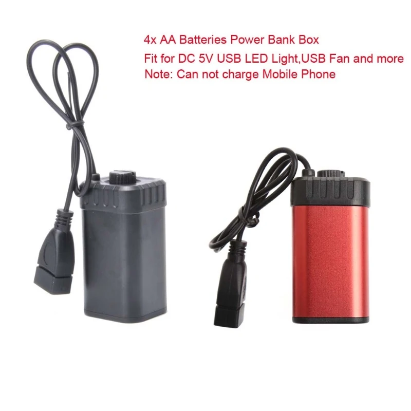 Водонепроницаемый 5V USB портативный 4X AA зарядное устройство держатель комплект