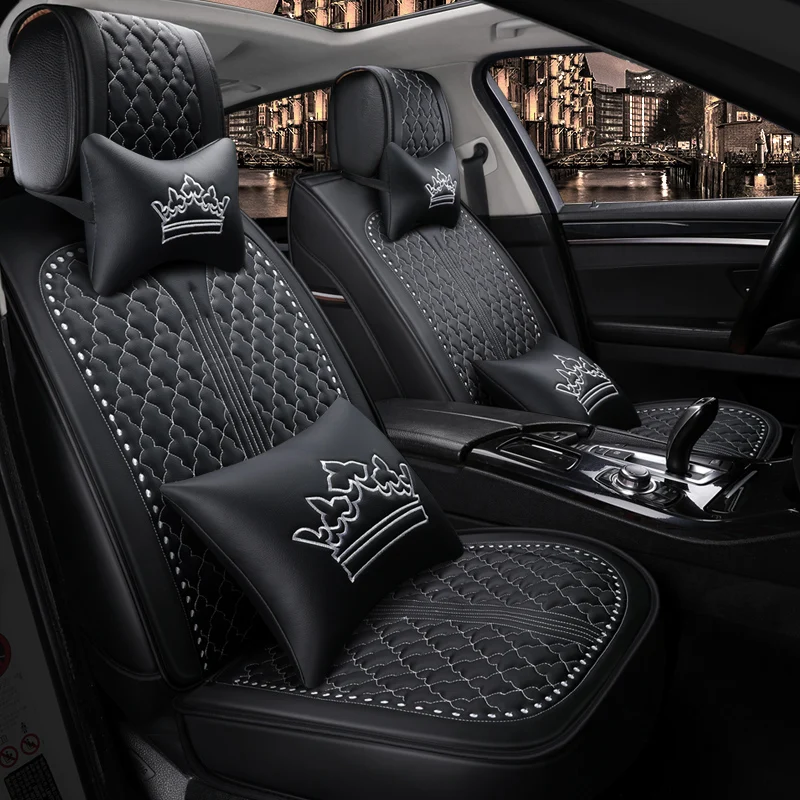 Универсальные чехлы для автомобильных сидений из искусственной кожи skoda Fabia Octavia