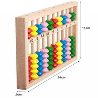10 row child wooden calculate abacus bead educational mathematictoys math early learning arithmetic addition subtraction 2021