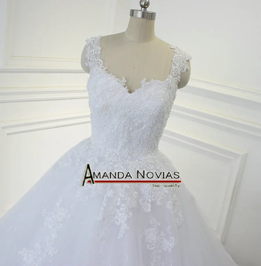 Аманда новиас очаровательное кружевное пышное свадебное платье 2019 милое