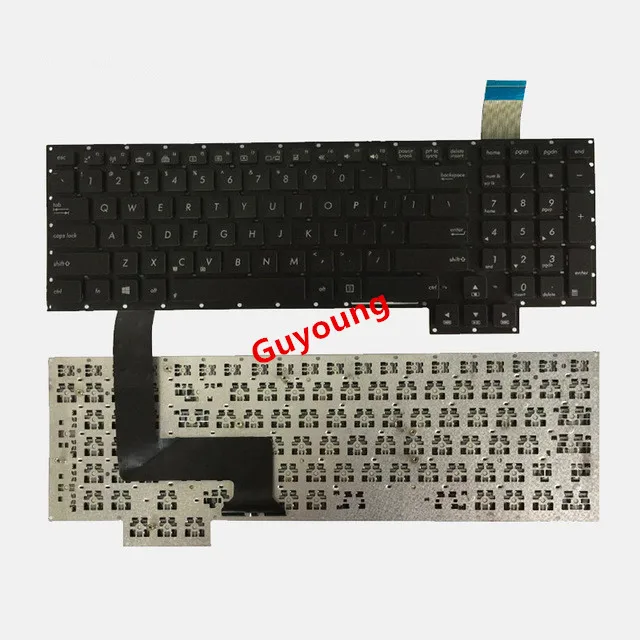 Клавиатура для ноутбука США для Asus G750 G750JH G750JM G750JS G750JW G750JX G750JZ английская черная клавиатура