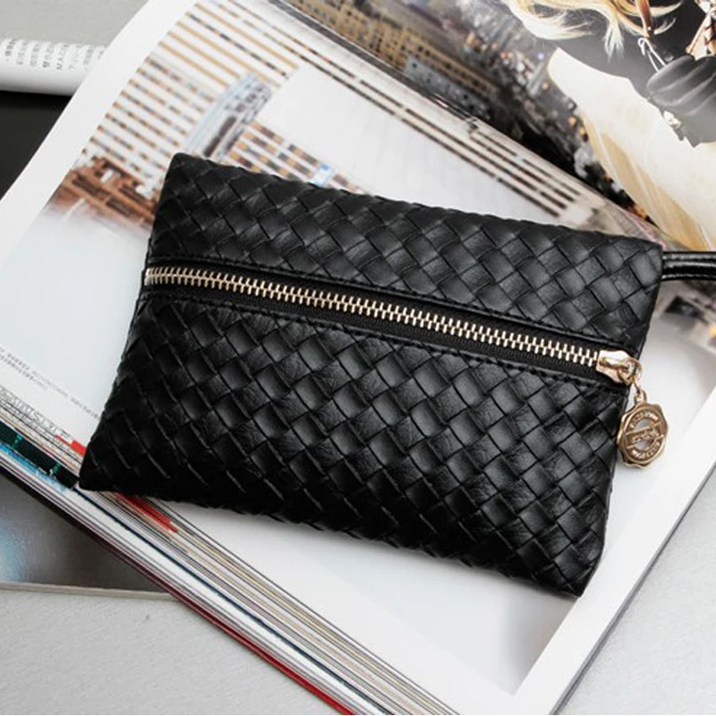 Горячие ретро диких вязать PU кошелек сцепления Кошелек Сумки | Багаж и сумки