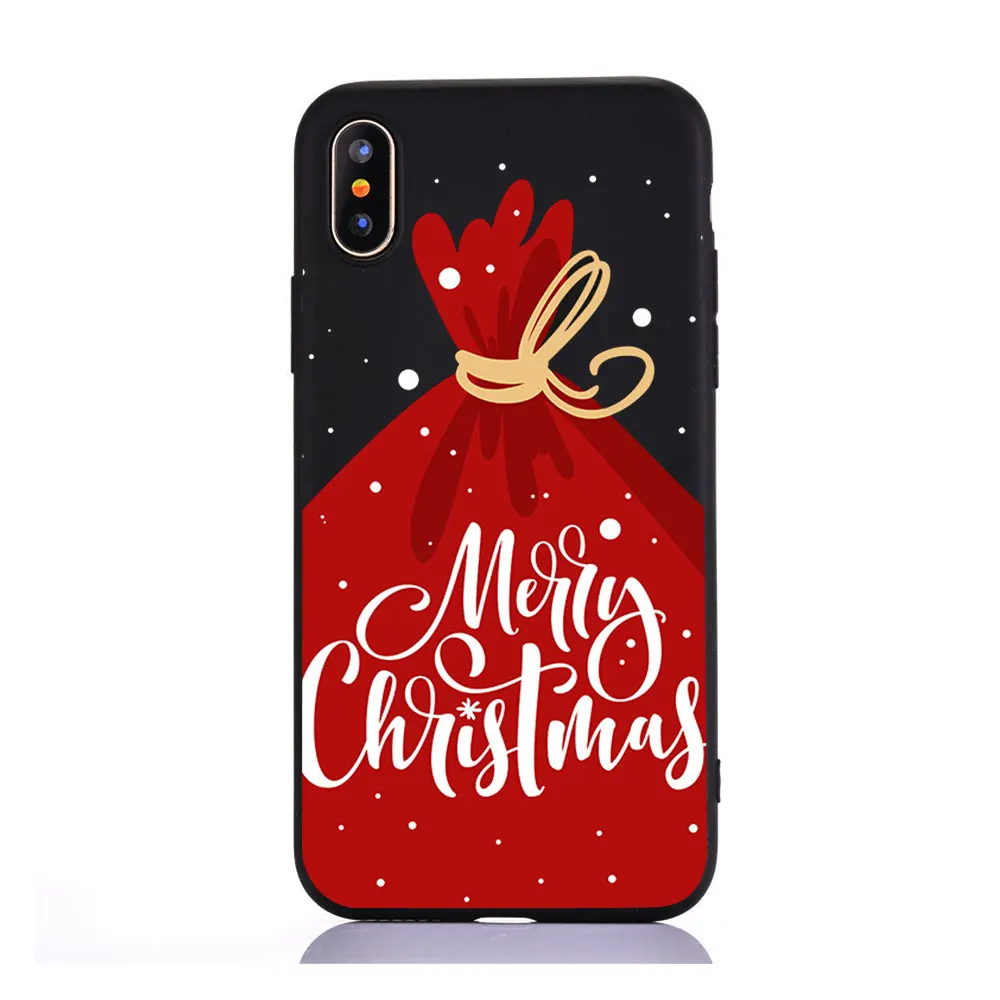 Год Рождественские подарки Лось снег милый чехол для телефона для iphone 11 PRO MAX 7 6 6s 8 Plus 5 5S se XR X XS MAX Мягкий ТПУ силиконовый чехол - Цвет: tpu  A1605