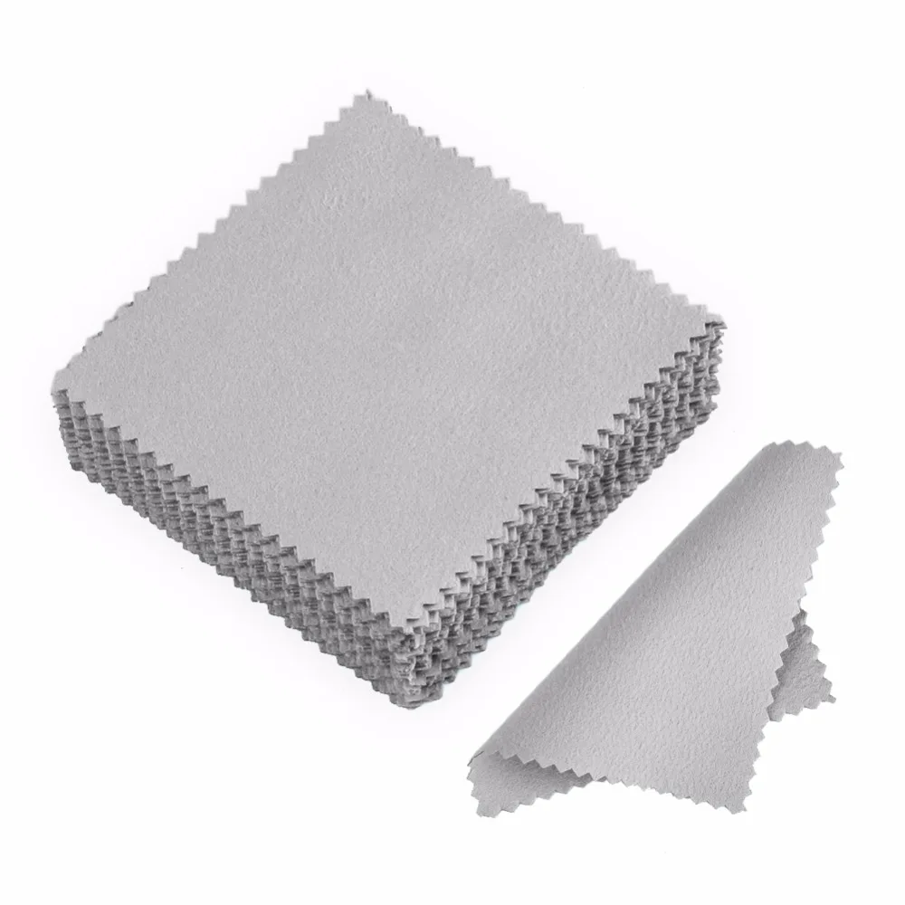 50 шт./упаковка салфетка для чистки ювелирных изделий из серебра 236383 пробы|polishing