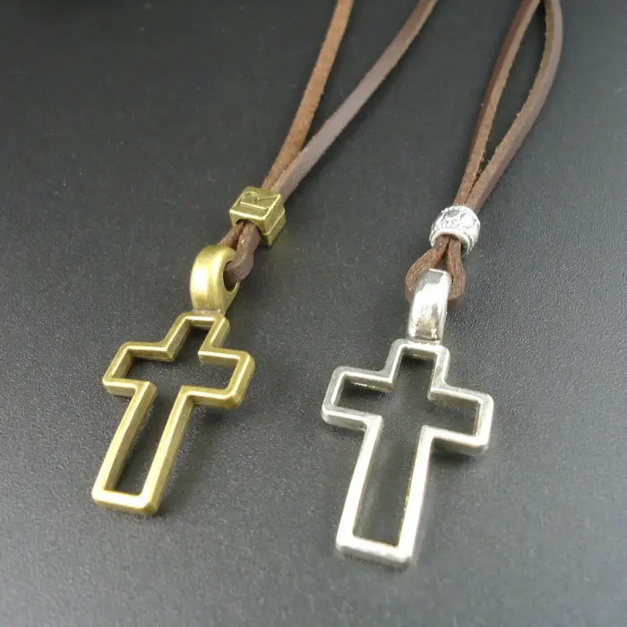Ошейник кожаный мужской/женский 2 цвета 2016|cross pendant necklace|fashion necklacenecklace fashion |
