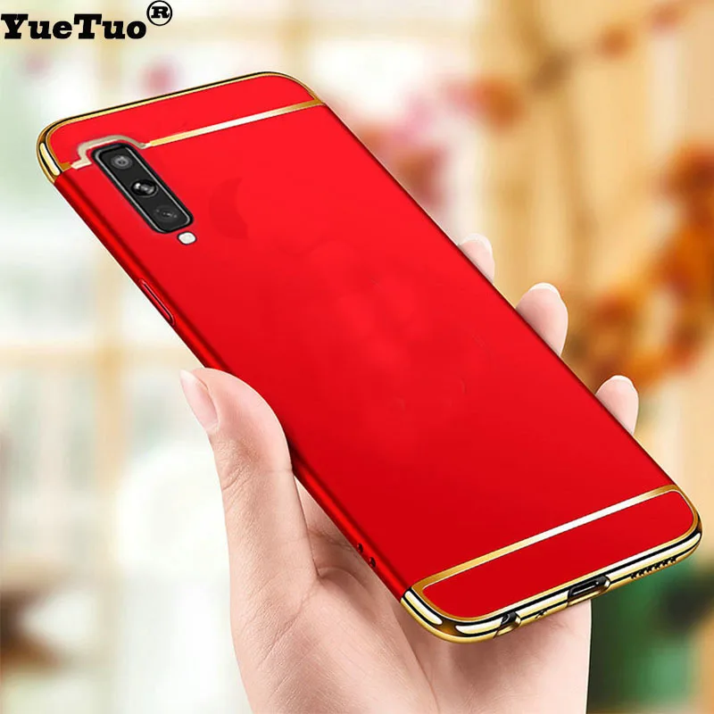 Оригинальный Роскошный Жесткий Чехол YueTuo для Samsung Galaxy A7 2018 A730 A750 A730F A750F