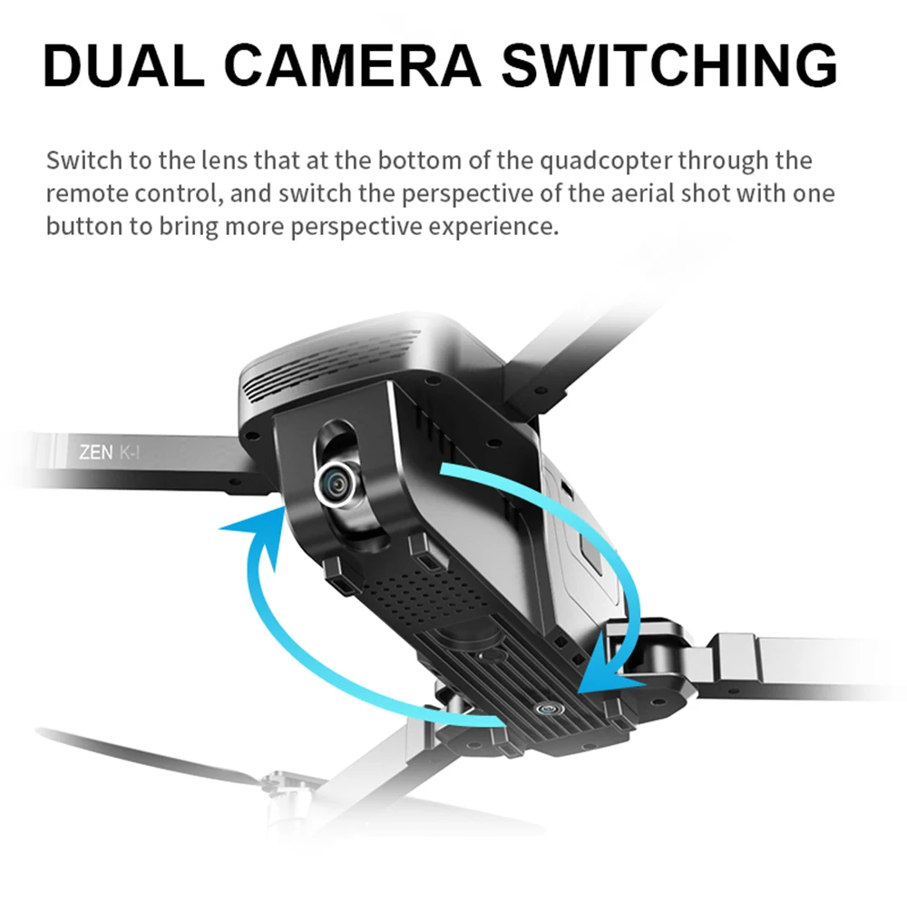 Visuo ZEN K1 gps Радиоуправляемый Дрон с 4K HD двойной камерой управление жестами 5G Wifi FPV Бесщеточный двигатель полёт 28 минут Дрон VS F11 B4W SG906