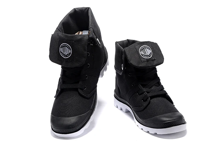 PALLADIUM Pallabrouse Black And White Sneakers Men High-top Military Ankle Boots Comfortable Casual Shoes Size 39-45 |