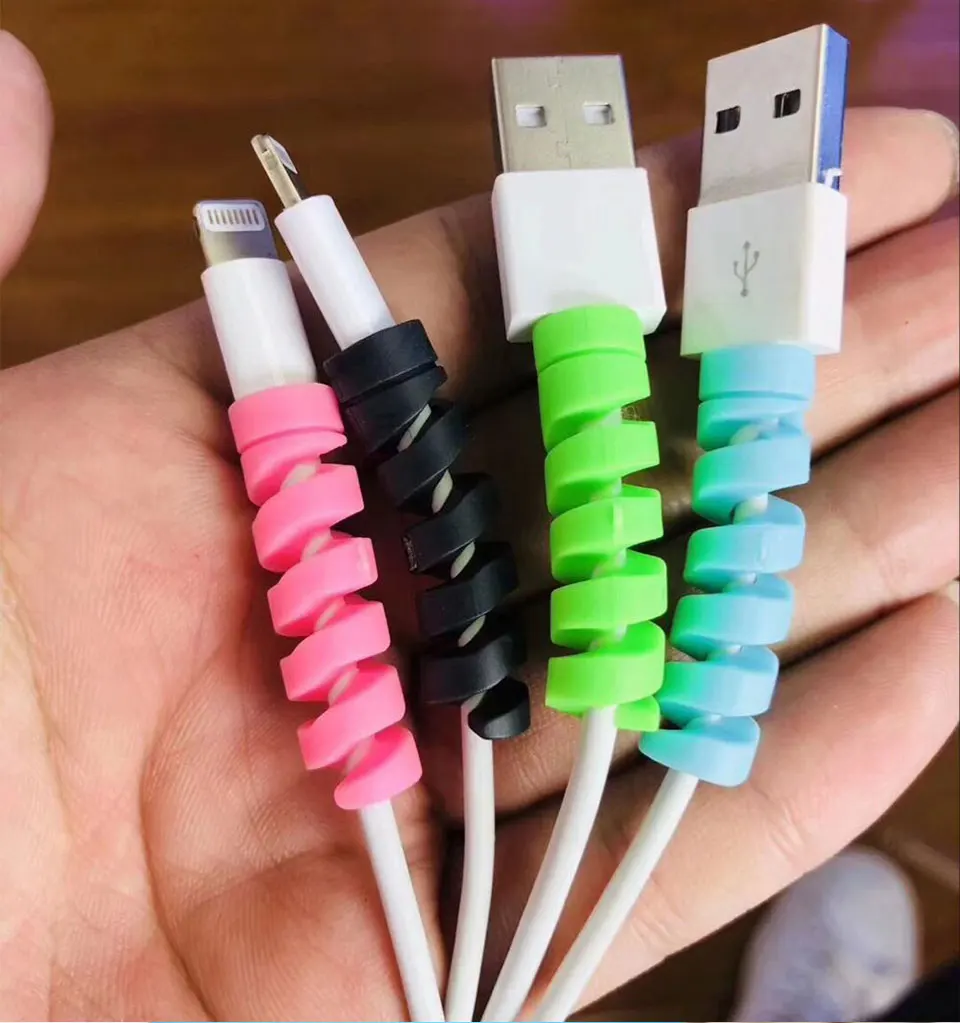 30 шт. устройство для сматывания кабеля USB протектор для кабеля наушников зарядный кабель для iphone 5/5/6/7/8/X для Huawi samsung защита кабеля