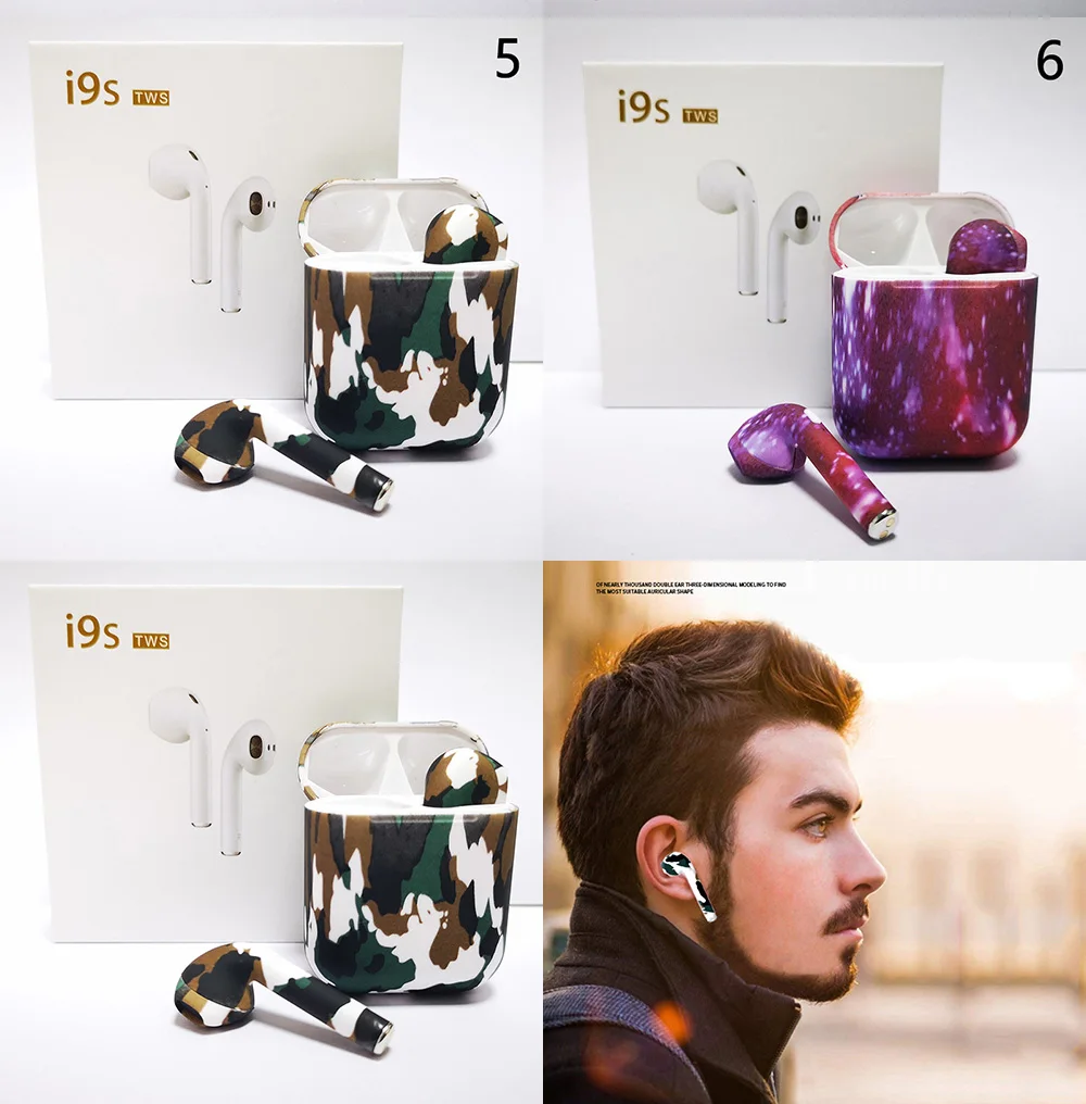 Bluetooth 5,0 Earpud мини-наушники-вкладыши I9s TWS беспроводные Bluetooth наушники Pods наушники Беспроводная гарнитура наушники