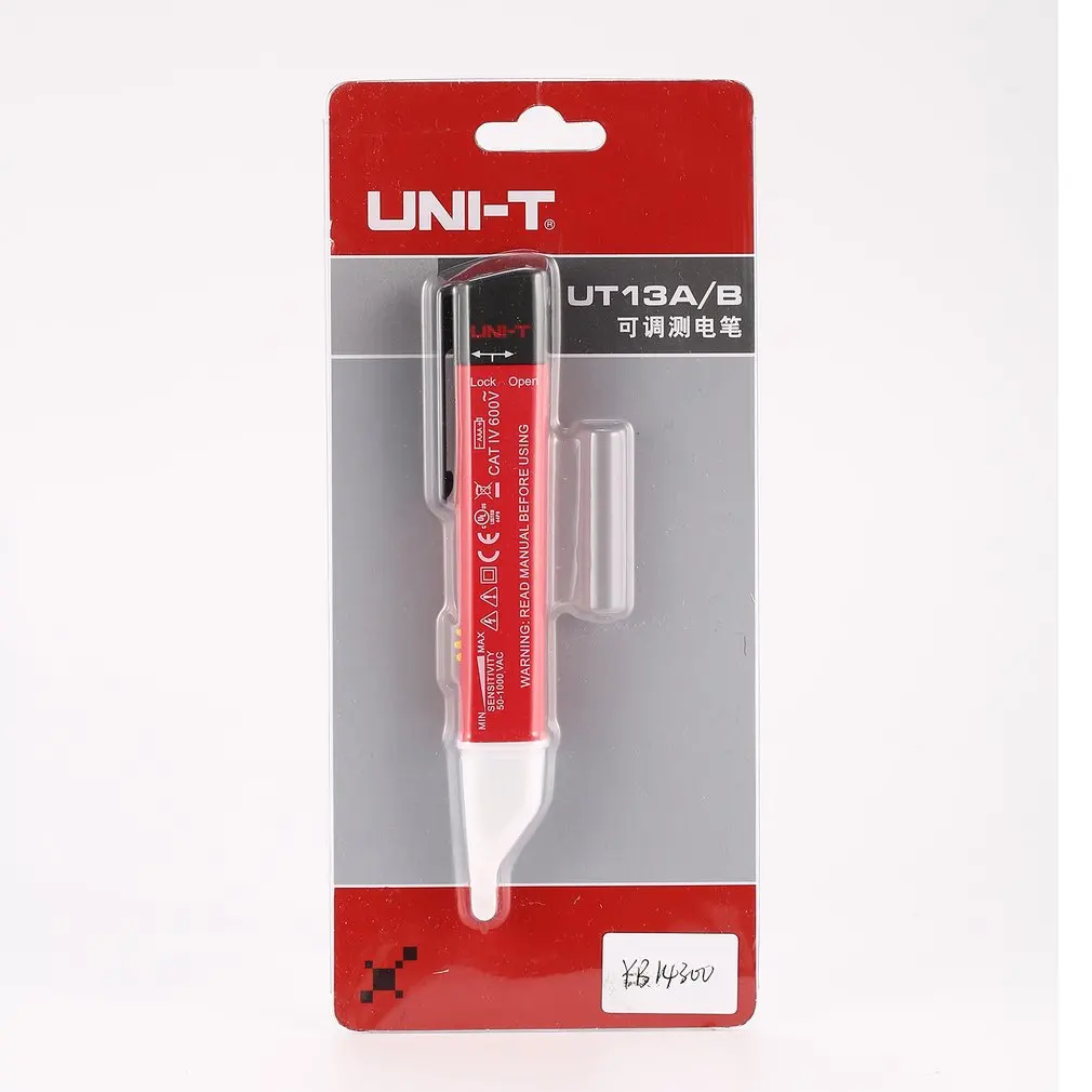 UNI-T UT13B Electric Voltage Tester Test Pen Non-Contact Volt Detector Stick Adjustable Sensitivity Soundlight Alert Vibration |