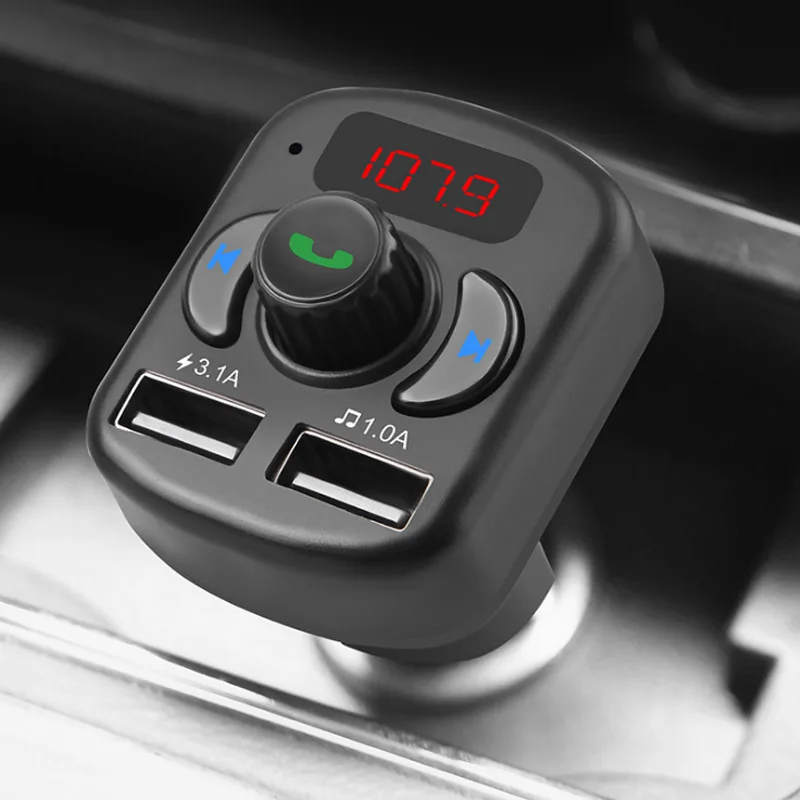 JaJaBor беспроводной fm передатчик Bluetooth 5 0 автомобильный комплект громкой связи