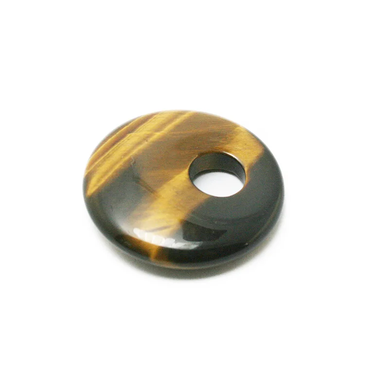 Новый стиль размер 30 мм ожерелье из натурального камня круг круглый диск