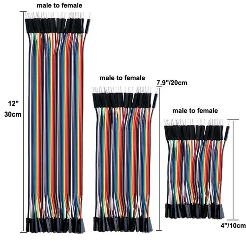 120 pcs as pictures 120 шт. Dupont провода Перемычки 40pin мужчин и женщин 10 см/20 см/30 см для Arduino Макет/на основе/DIY/Raspberry Pi 2 3 Ленточные кабели - Цвет: 120 pcs as pictures