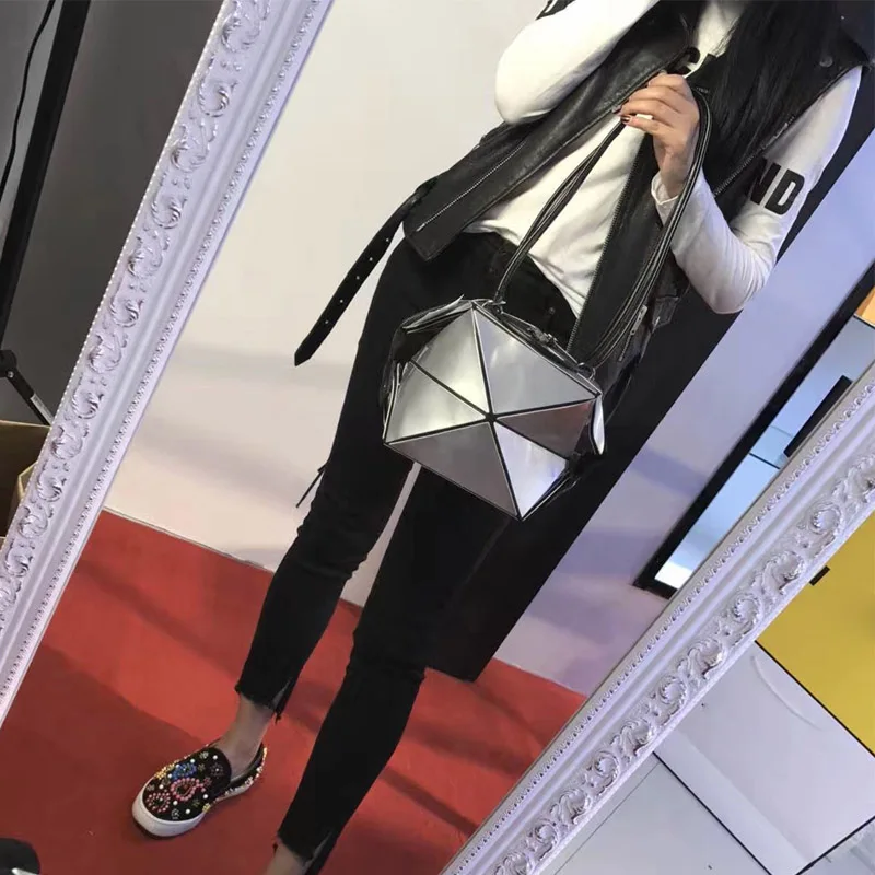 Новинка, женская сумка, известный бренд, геометрические, складные, женские сумки через плечо, высокое качество, Bao, женские сумки-тоут, сумки