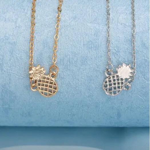 Модный натуральный милый браслет SL 0309 полый трехмерный ананас из сплава