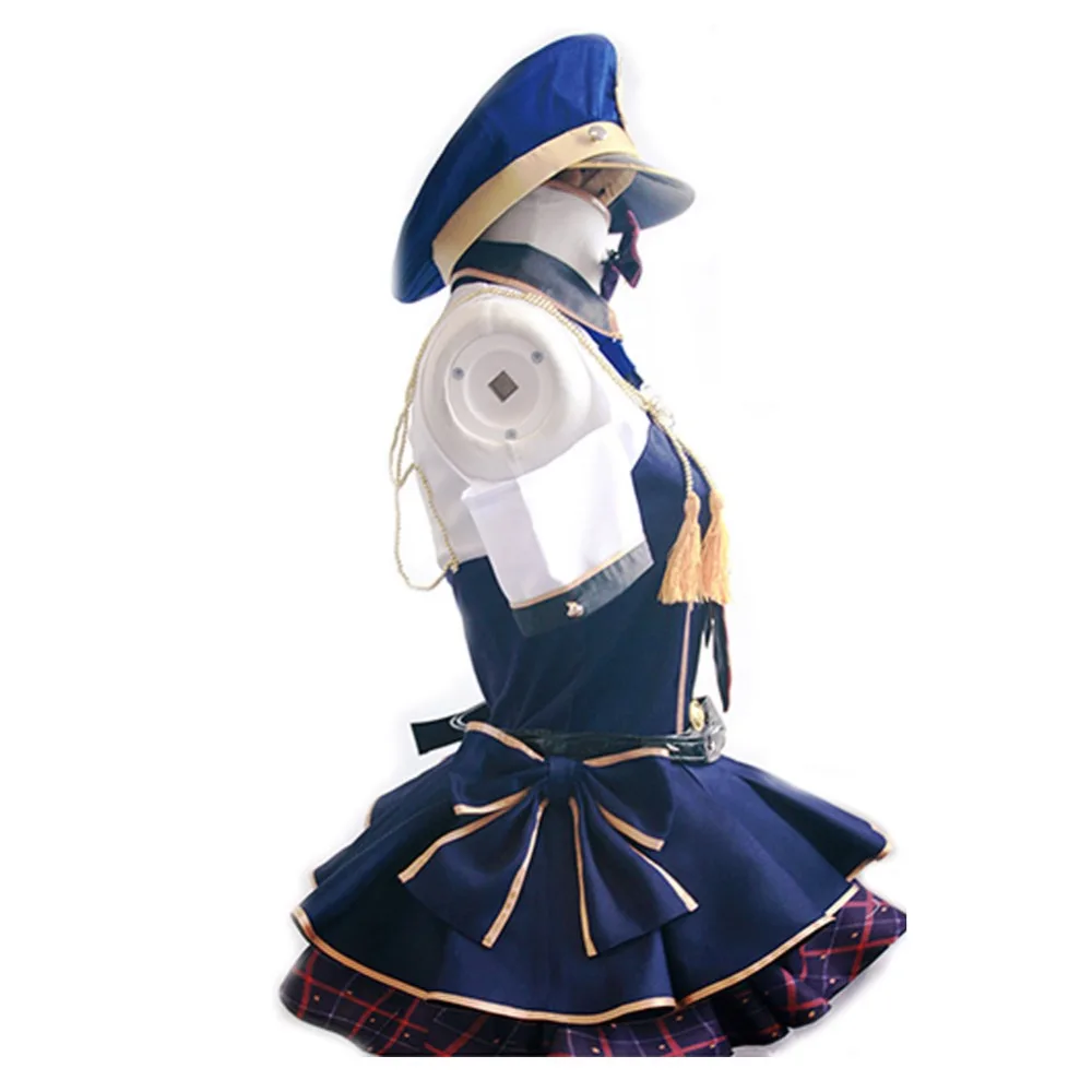 Бесплатная доставка Аниме Lovelive! Костюм для косплея минами Кодори полицейская