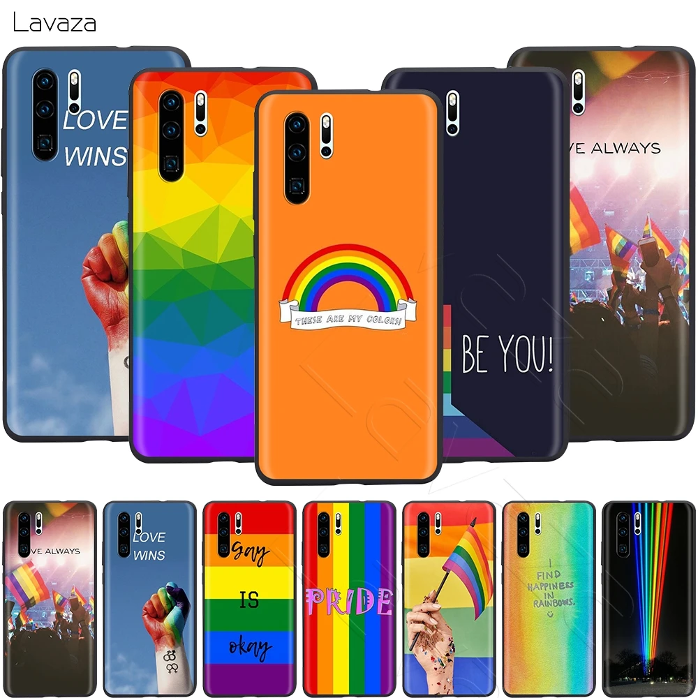 Lavaza Gay Lesbian LGBT Rainbow Pride Case for Huawei Mate Y7 Y9 P8 P9 P10 P20 P30 P40 Max Lite Pro P Smart Mini |