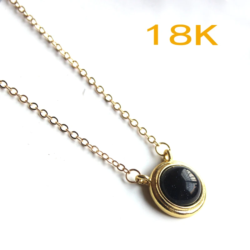 Кабошон по двору кварцевый кулон покрытый голубым песком Кристалл ювелирные