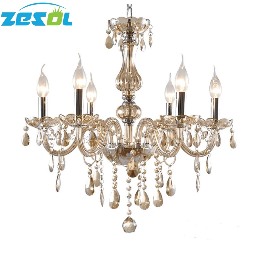 Современная хрустальная люстра ZESOL освещение для гостиной спальни светильники
