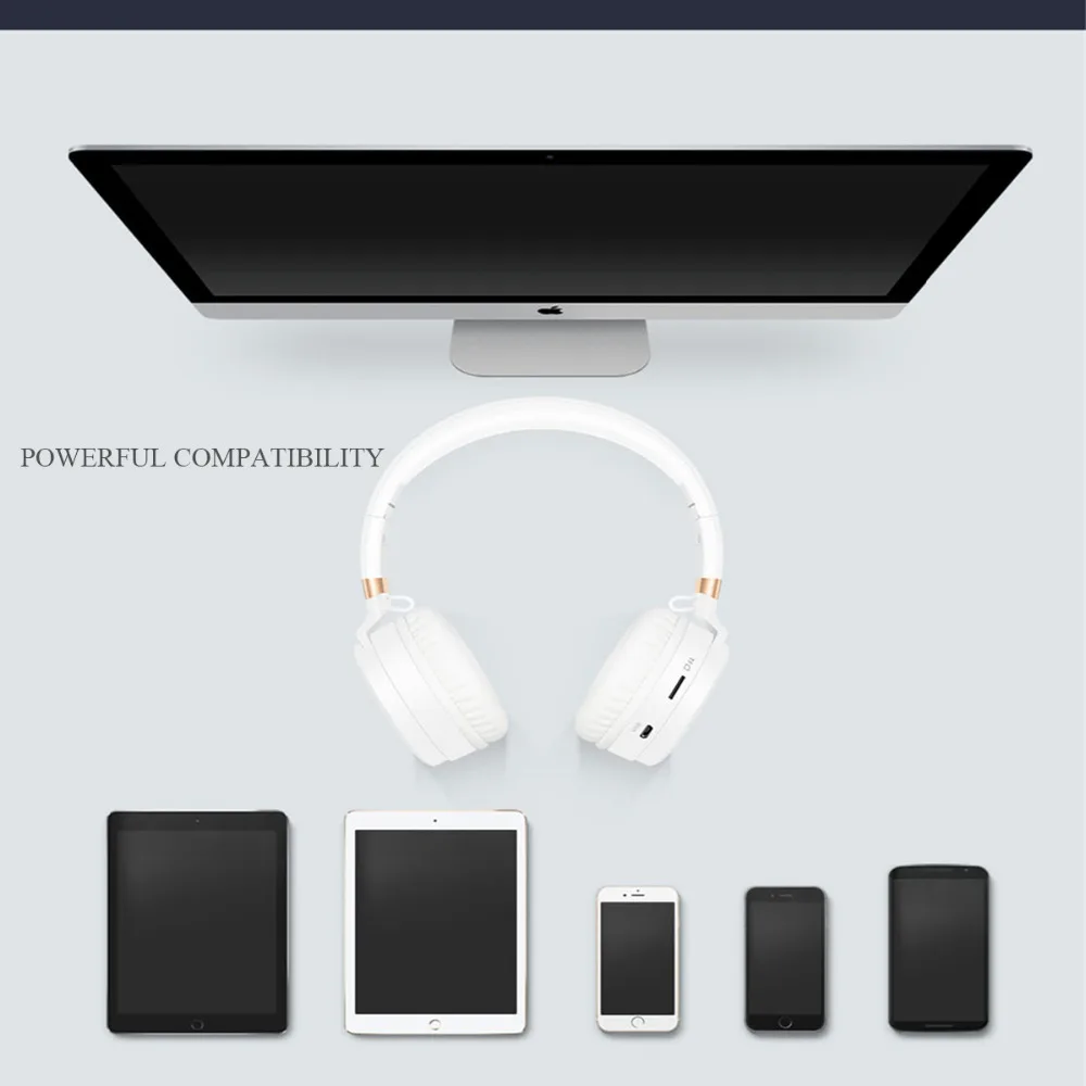 Picun P6 Беспроводной Bluetooth наушники стерео Бас-гарнитура Hi-Fi музыка с микрофоном TF