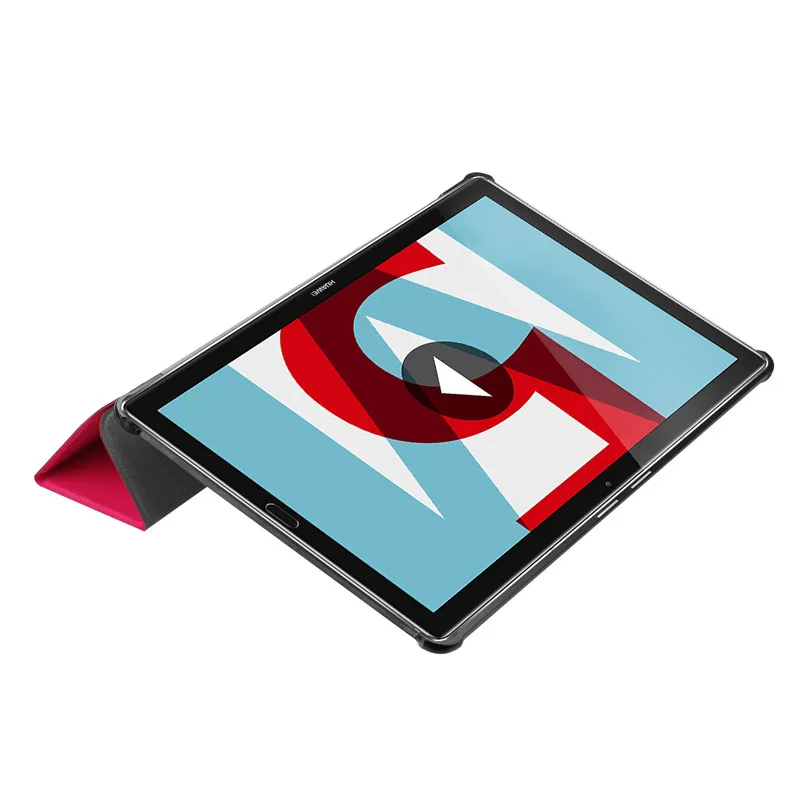 Ультра тонкий чехол книжка кожаный подставка планшет смарт для Huawei MediaPad M5 10 8 CRM AL09