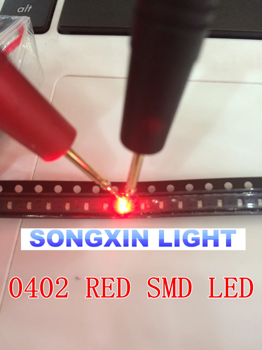 Светодиодная лампа SMD 500 шт. 0402 1005 Х0 5 мм красный светильник диод 620-625NM 1 0*0 5*0 35 |