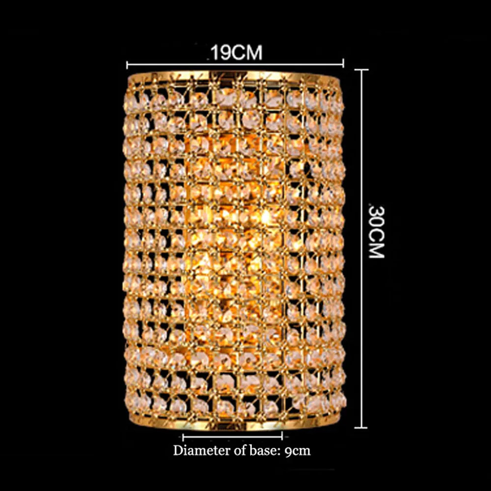Настенные светильники современные с кристаллами светодиодные для гостиной