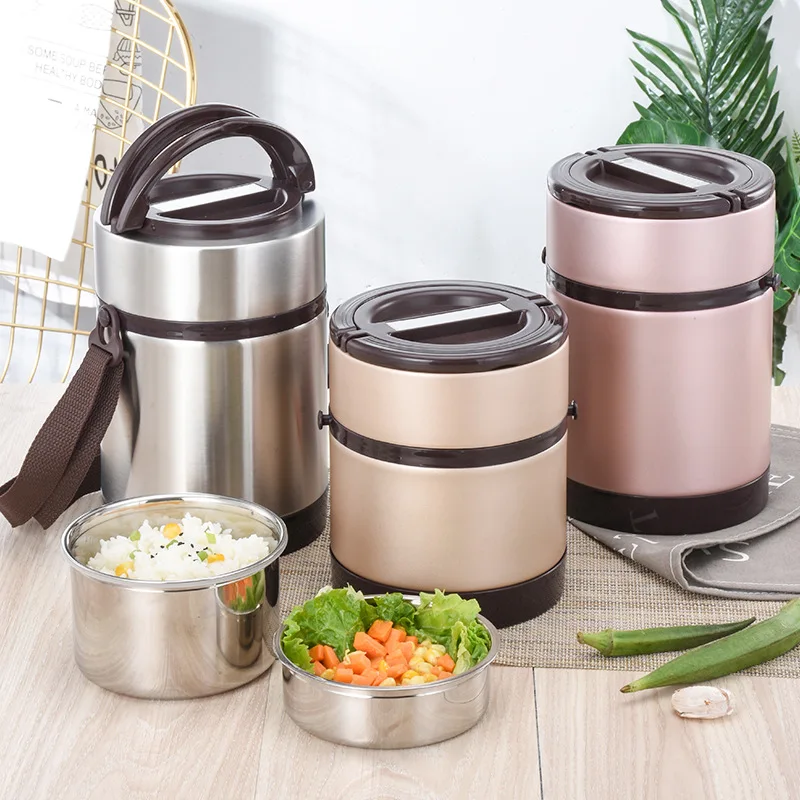 Контейнер для еды из нержавеющей стали л/2 л|Коробки обеда| |