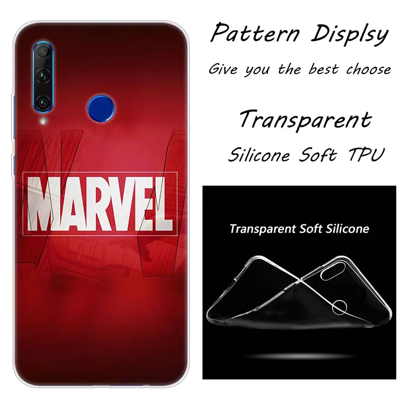 Роскошный мягкий силиконовый чехол для телефона Marvel Comics для huawei Honor 20 20i 10 9 8 Lite 8X 8C 8A 8S 7S 7A Pro View 20 Модный чехол