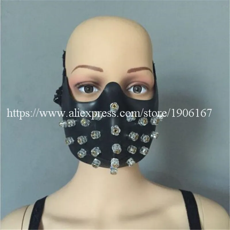 Новый дизайн красная лазерная маска для женщин светящийся бюстгальтер одежда