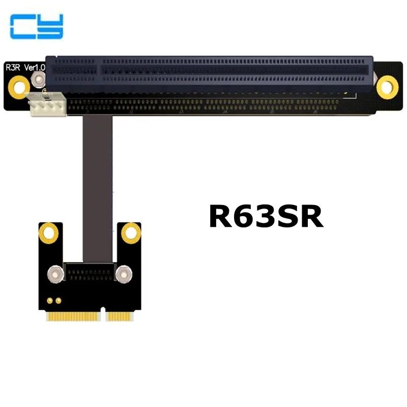 Riser mPCIe Mini PCIe половинный WAN WiFi Для 16x PCI E x16 адаптер карты правый левый локоть 128G/bps