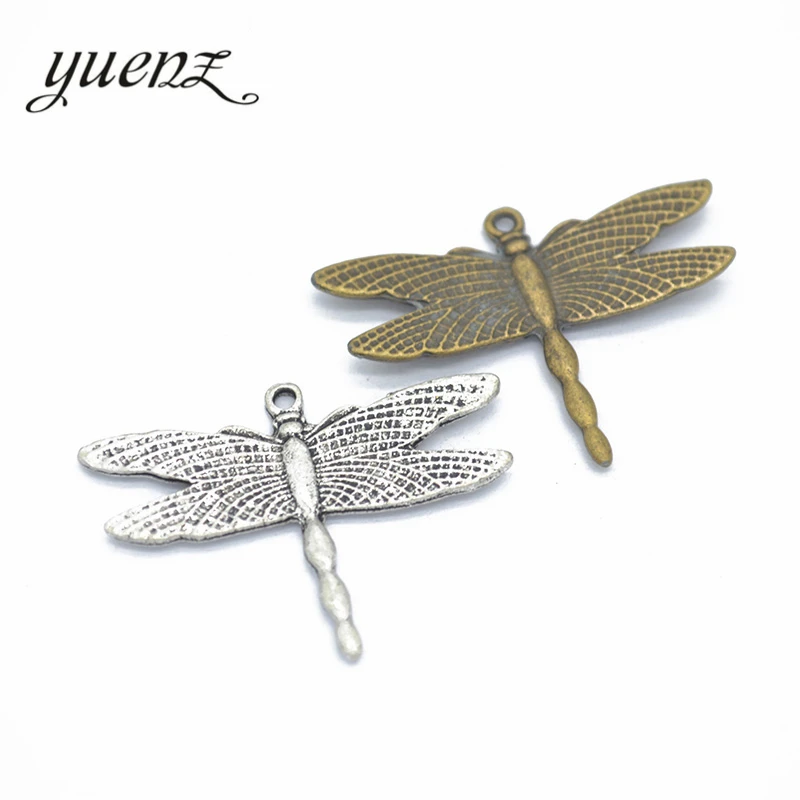 

YuenZ 7pcs Dragonfly Charms Jewelry Making Bronze Tibetan Silver Plated Alloy Pendants Antique DIY Handmade Craft 35*27mm D230