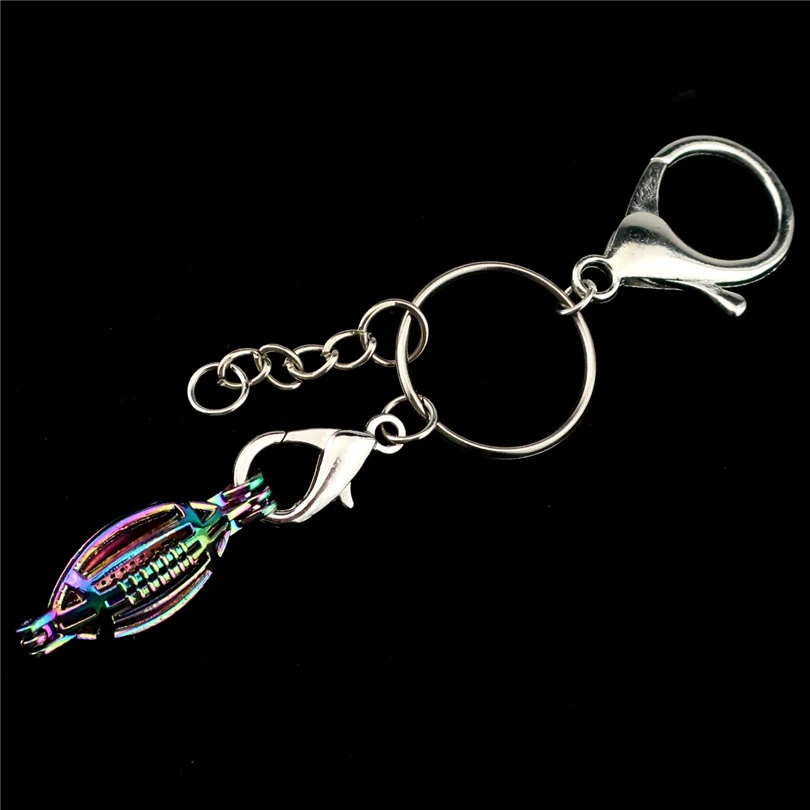 Металлические Брелоки для ключей радужные брелоки с американскими футбольными