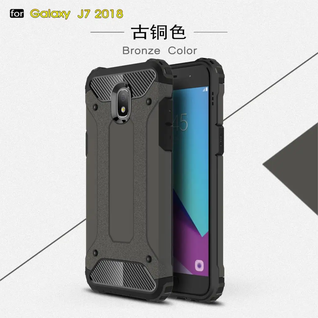 Армированный чехол для samsung Galaxy J7Neo Nxt Core MAX J3 J5 Pro J2 Prime J4 J6 J8 A6 A8 плюс A3 A5 A7 задняя крышка