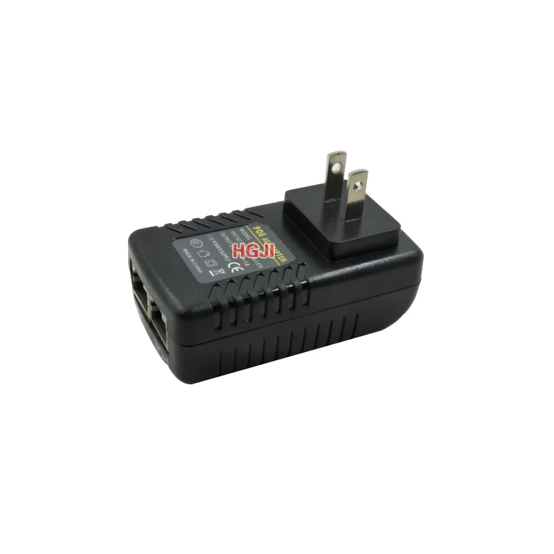 DC24V1A power adapter 100Mbps Base-T PoE Injector 24v1a Adapter Compliant to IEEE802.3af input AC100-240V Support POE camera |