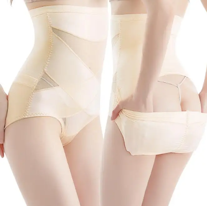 skin Трусы для похудения, женское нижнее белье для похудения, Корректирующее белье, Корректирующее нижнее белье, тренажер для талии, подтяжка ягодиц с контролем живота - Цвет: skin