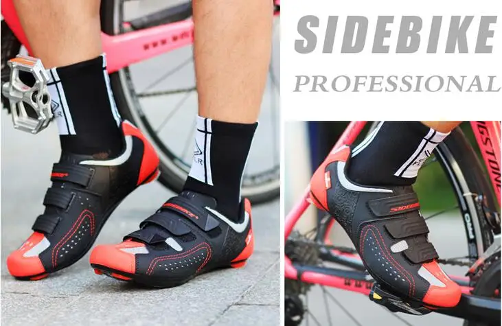SIDEBIKE/Мужская и женская обувь для шоссейного велосипеда; Нескользящая дышащая обувь для велоспорта; обувь для триатлона; спортивная обувь; Zapatos bicicleta