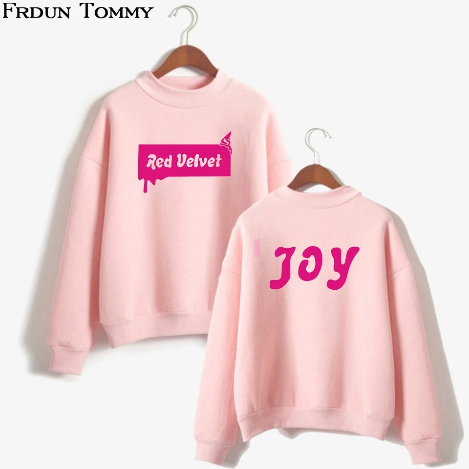 Новое поступление 2018 красная бархатная толстовка с высоким воротником для